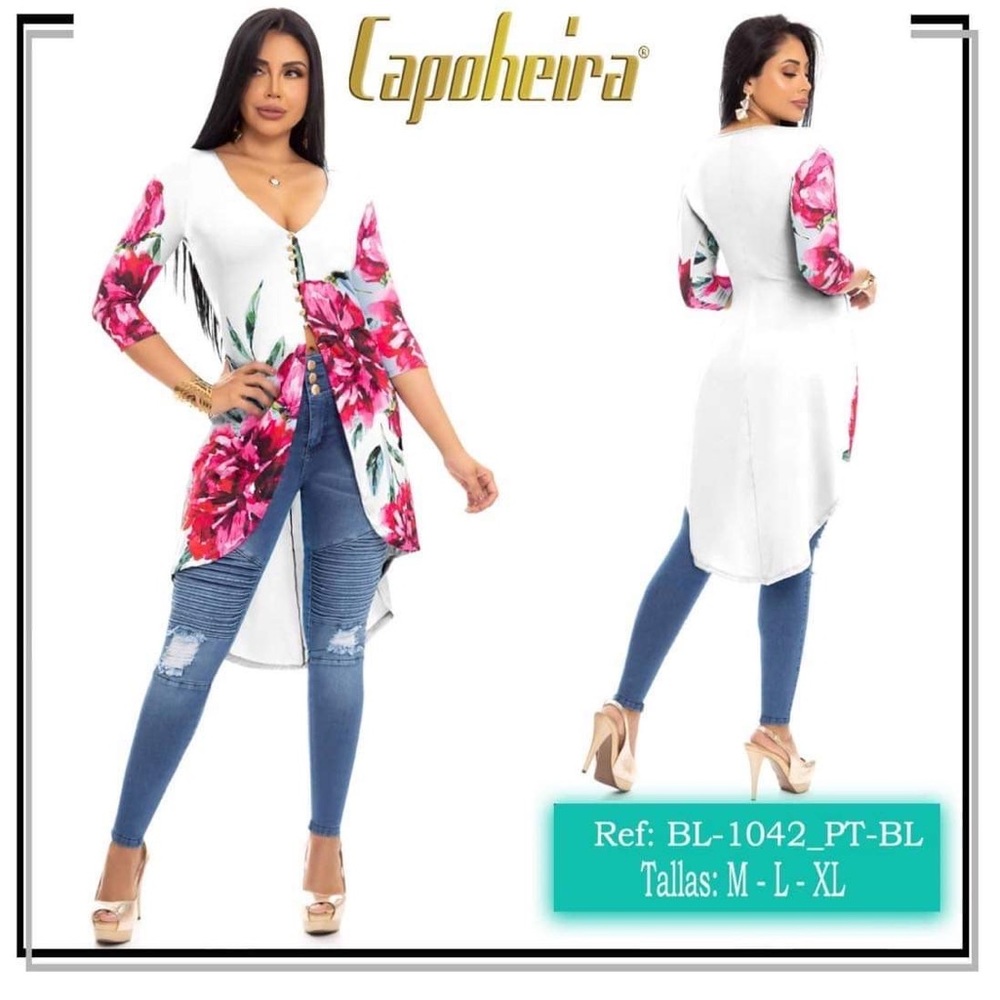 🇨🇴Colombian Long Sleeve Floral Print Top